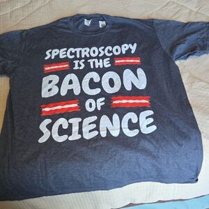 Gray Graphic T-Shirt with Science Print